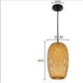 Bamboo Three-Head Pendant Light for Modern Interiors